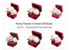 Peony Flowers in Velvet Ring Boxes Clipart Bundle