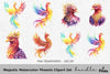 Majestic Phoenix Clipart Bundle
