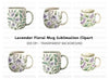 Elegant Lavender Floral Clipart Bundle