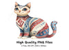 Boho Chic Cat Clipart Bundle