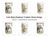 Cute Baby Elephant Clipart Bundle