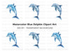 Geometric Dolphin Clipart Bundle