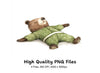 Cute Sleeping Bear Clipart Bundle