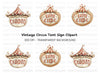 Vintage Circus Signboard Clipart Bundle