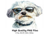 Cool Maltese Dog With Sunglasses Clipart Bundle