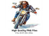 Cool Motorcycle Riders Clipart Bundle