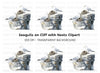 Seagulls on Rocks with Nests Clipart Bundle