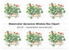 Balcony Geranium Planter Clipart Bundle