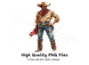 Rugged Western Cowboy Clipart Bundle