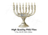 Hanukkah Menorah Clipart Bundle
