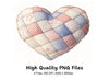 Quilted Hearts Clipart Bundle