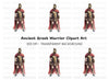 Spartan Warrior Clipart Bundle
