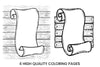 Scrolls on Wood Coloring Books