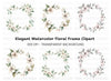 Floral Frames Clipart Bundle