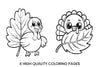 Cute Thanksgiving Turkey Coloring Books