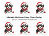 Festive Puppy Christmas Ornaments Clipart Bundle