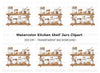 Kitchen Pantry Jars Shelf Clipart Bundle