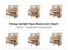 Vintage Upright Piano Clipart Bundle