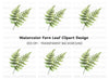 Fern Leaf Clipart Bundle