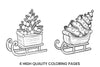 Christmas Sleighs Coloring Books