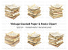 Vintage Stacks Clipart Bundle