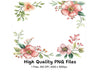Elegant Floral Corner Frames Clipart Bundle