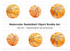 Dynamic Basketballs Clipart Bundle