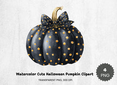 Cute Halloween Pumpkin Clipart Bundle - CraftNest - Digital Crafting and Art
