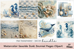 Seaside Pages Clipart Bundle - CraftNest - Digital Crafting and Art