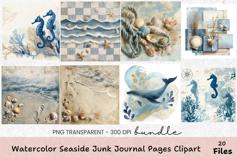 Seaside Pages Clipart Bundle - CraftNest - Digital Crafting and Art