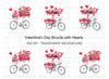 Valentine's Day Bicycle Clipart Bundle