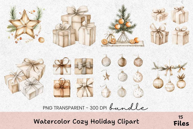 Cozy Holiday Clipart Bundle - CraftNest - Digital Crafting and Art