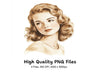 Vintage 50s Women Clipart Bundle