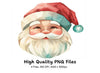 Santa Claus Faces Clipart Bundle