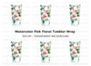 Elegant Pink Floral Tumbler Clipart Bundle