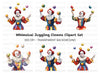 Juggling Clowns Clipart Bundle