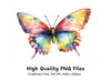 Vibrant Butterfly Clipart Bundle