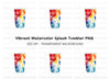 Vibrant Splash Tumbler Clipart Bundle