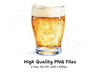 Golden Beer Glasses Clipart Bundle
