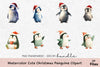 Cute Christmas Penguin Clipart Bundle