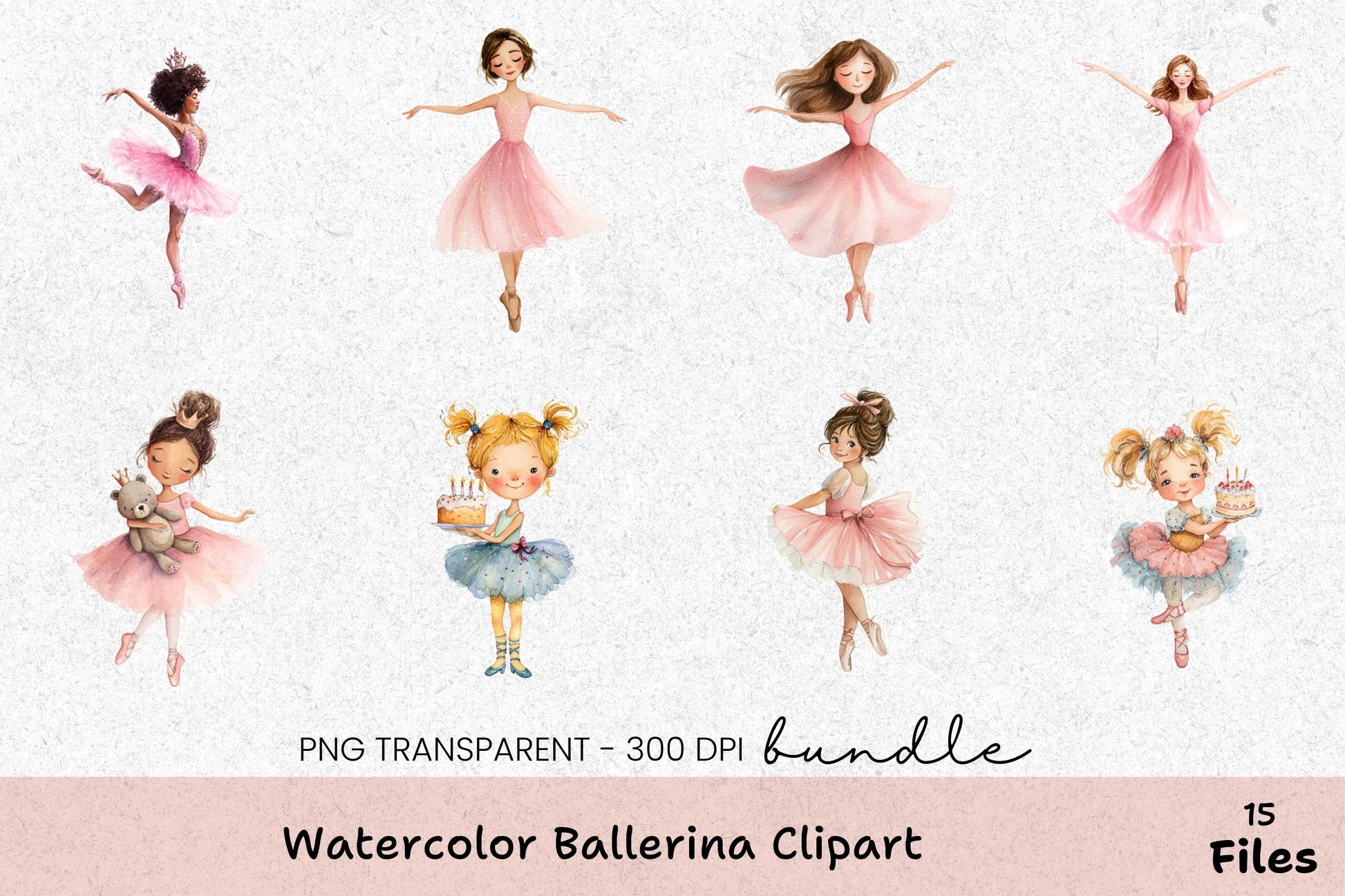 Ballerina Clipart Bundle - CraftNest - Digital Crafting and Art