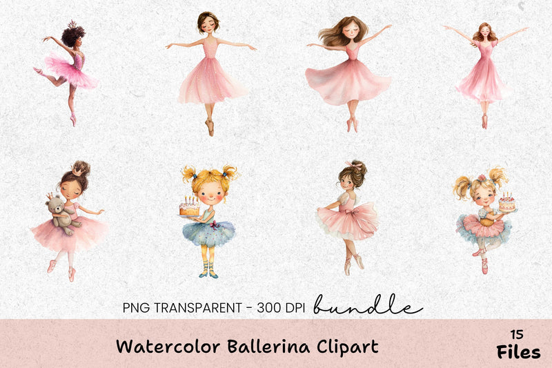Ballerina Clipart Bundle - CraftNest - Digital Crafting and Art