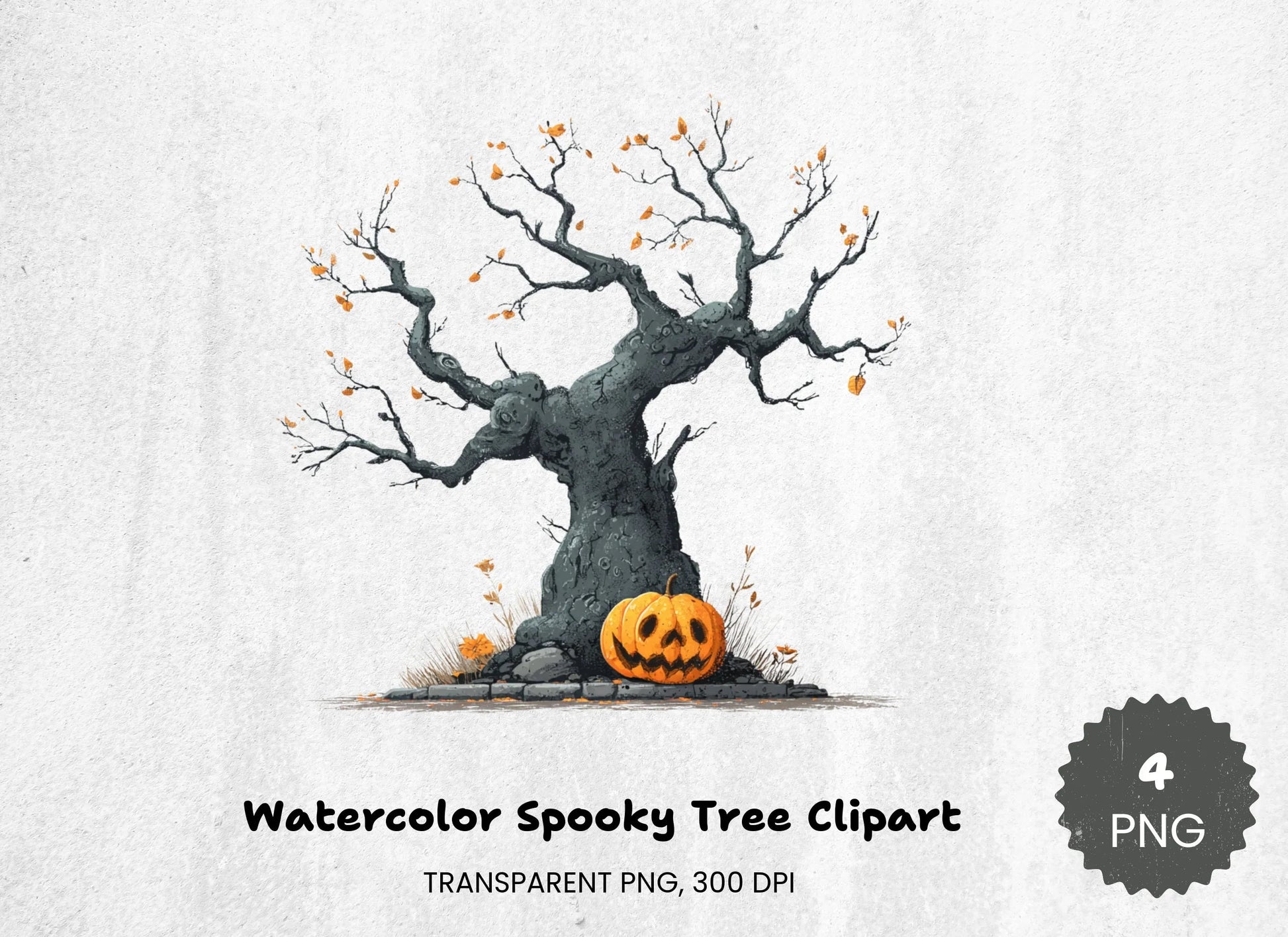 Spooky Tree Clipart Bundle - CraftNest - Digital Crafting and Art