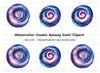 Galaxy Swirl Clipart Bundle