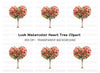 Heart Tree Clipart Bundle