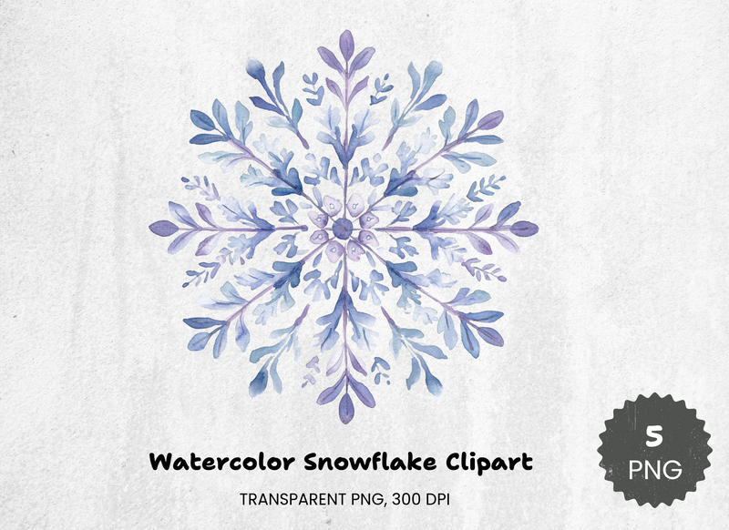 Snowflake Clipart Bundle - CraftNest - Digital Crafting and Art