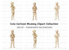Cute Mummy Halloween Clipart Bundle