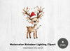 Reindeer Lighting Clipart Bundle