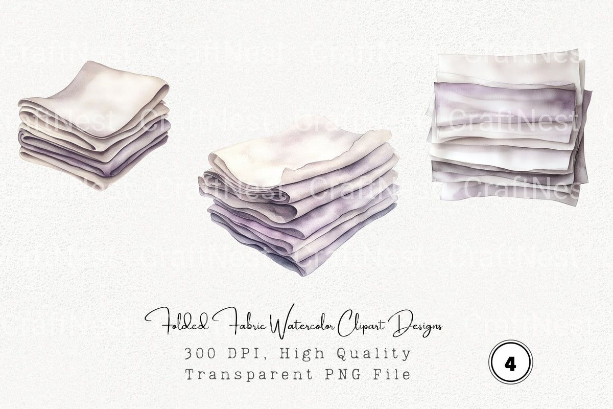 Folded Fabric Designs Clipart Bundle
