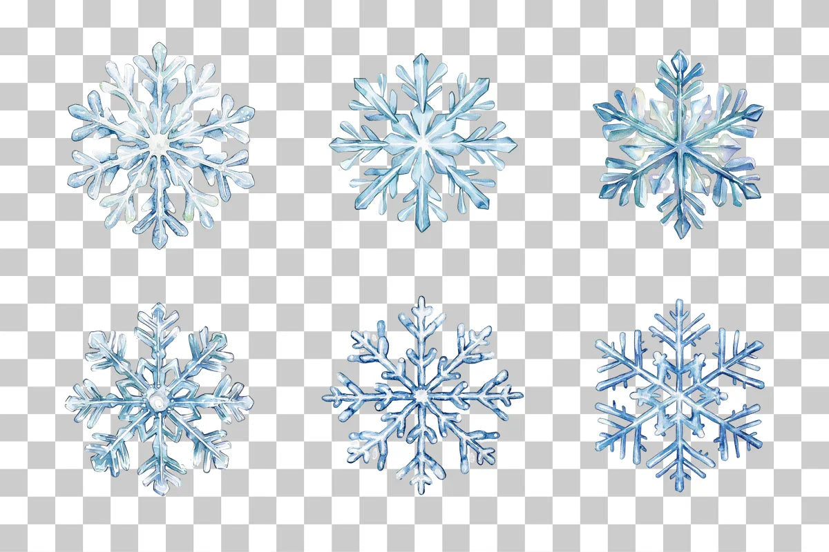 Winter Snowflake Design Clipart Bundle - CraftNest - Digital Crafting and Art